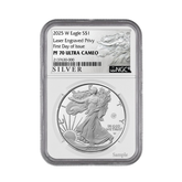 2025 W Silver Eagle S$1 Laser Engraved Privy NGC PF70 Ultra Cameo First Day Of Issue #432