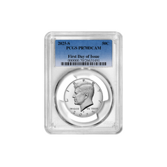 2025 S Kennedy Half Dollar 50C PCGS PR70DCAM First Day Of Issue