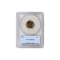 1955 Lincoln Cent 1C PCGS PR66 RD