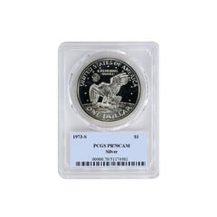 1973 S Silver Ike Eisenhower Dollar $1 PCGS PR69DCAM