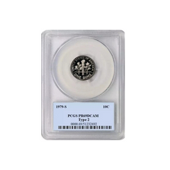 1979 S Roosevelt Dime 10C Type 2 PCGS PR69DCAM