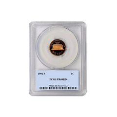 1992 S Lincoln Cent 1C PCGS PR68RD