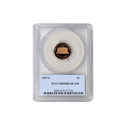 1997 S Lincoln Cent 1C PCGS PR69DCAM