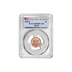 2025 S Lincoln Cent 1C PCGS PR70DCAM first Day Of Issue