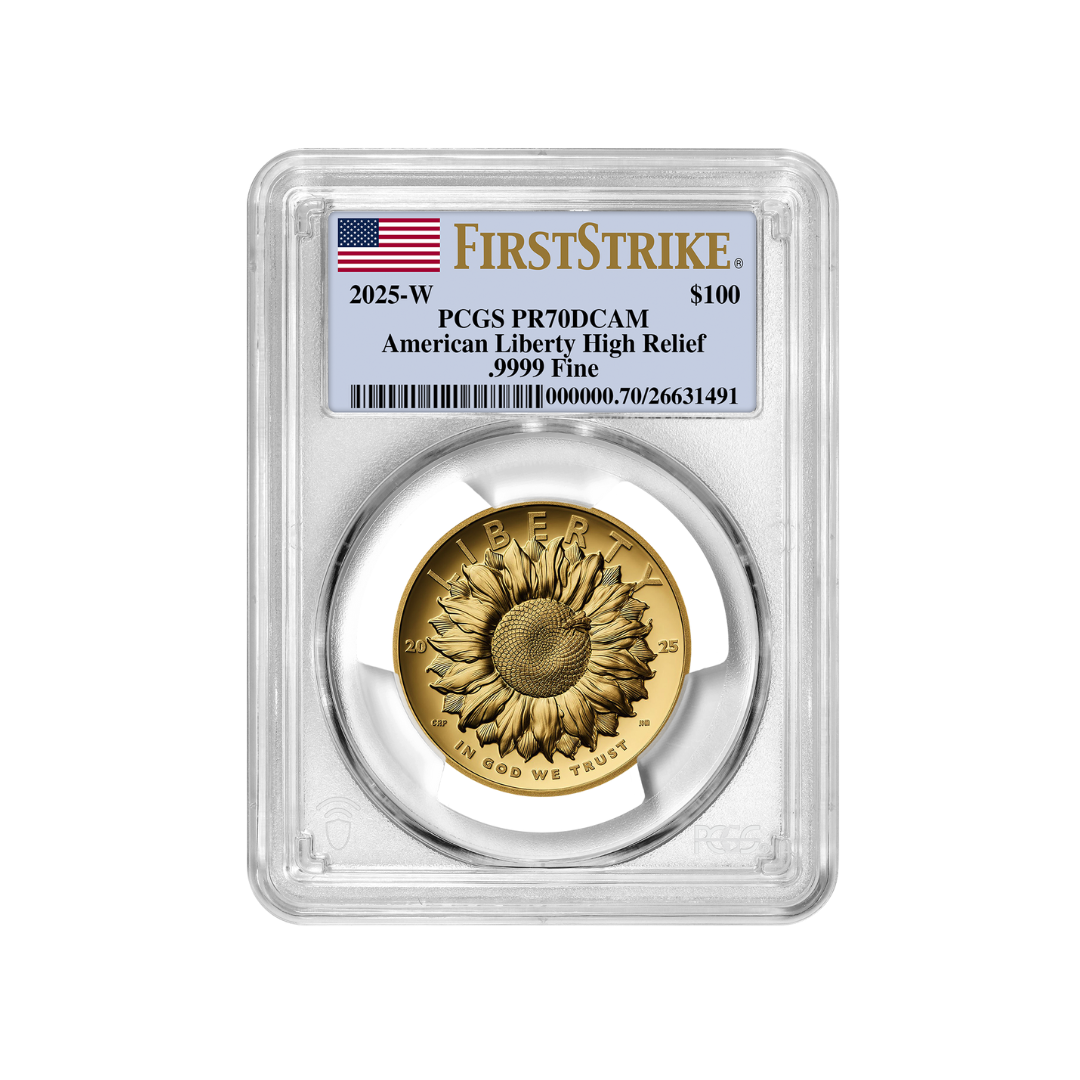 2025 W Gold American Liberty $100 PCGS PR70DCAM FirstStrike W/OGP