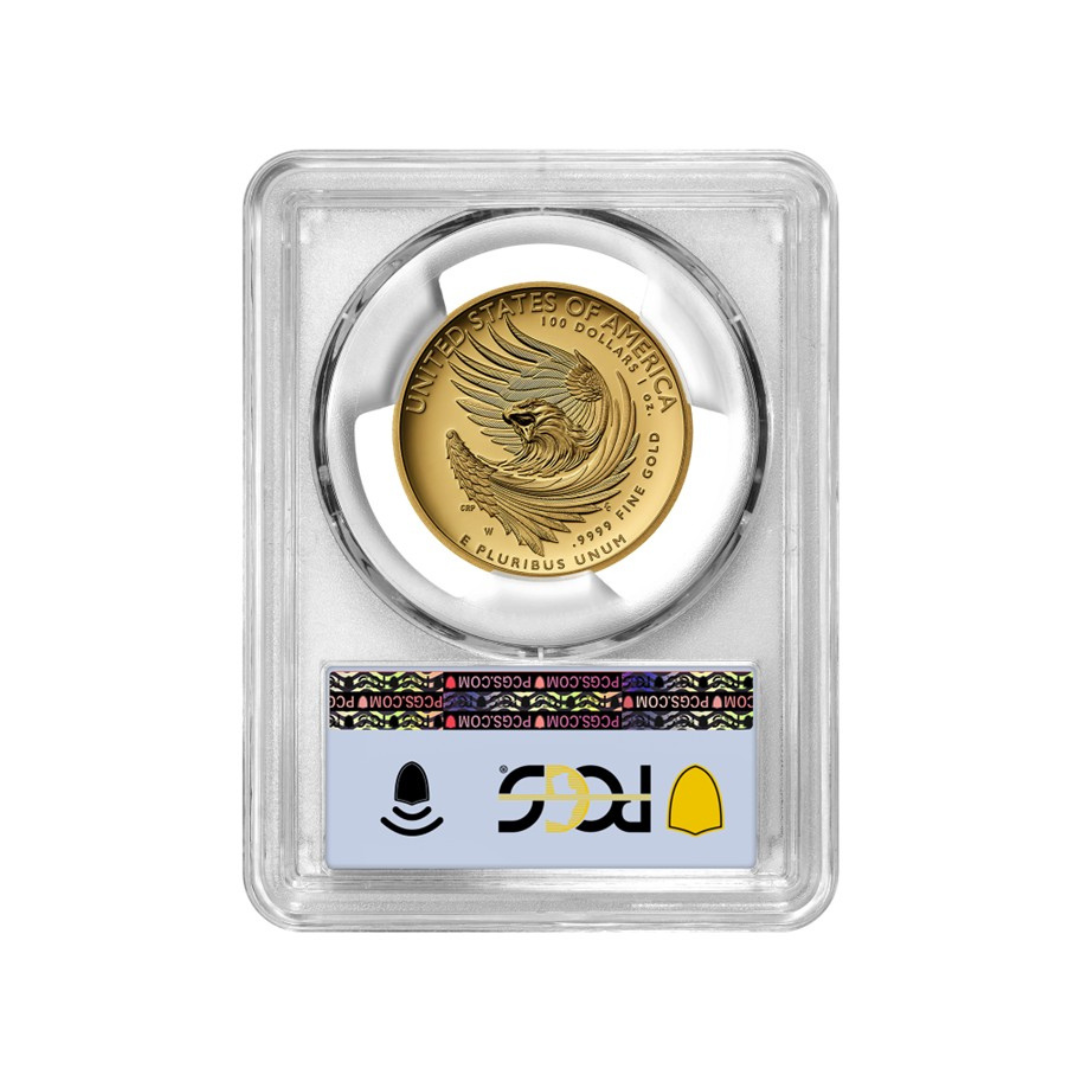 2025 W Gold American Liberty $100 PCGS PR70DCAM First Day Of Issue W/OGP #255