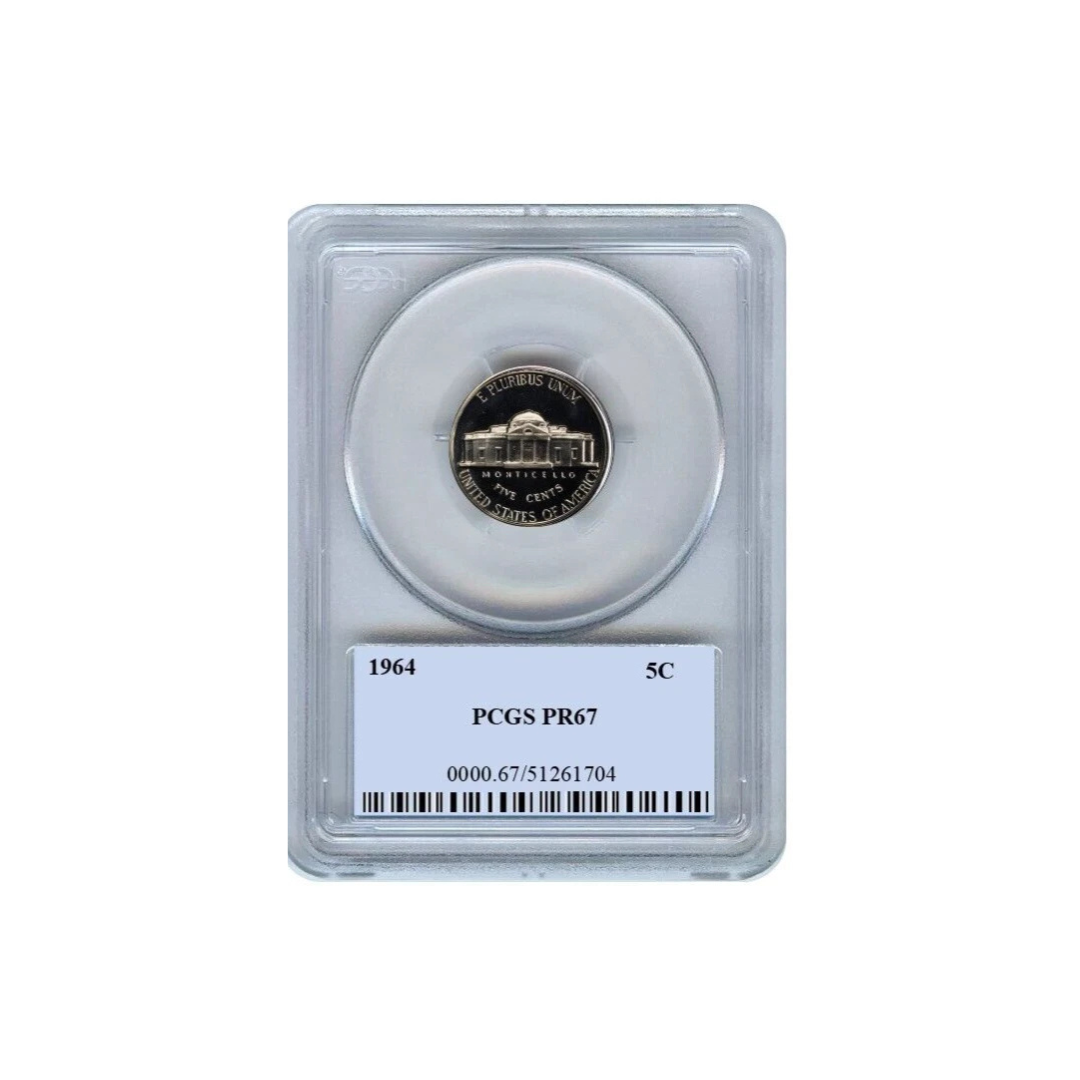 1964 Jefferson Nickel 5C PCGS PR 67