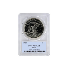 1971 S Silver Ike Eisenhower Dollar $1 PCGS PR69CAM