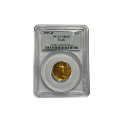 1999 W Gold American Eagle $10 PCGS MS68 90109846