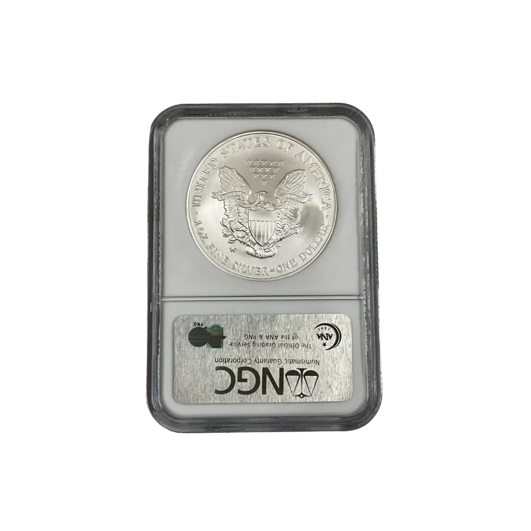2007 W Silver American Eagle S$1 NGC MS69 Early Releases