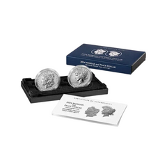 2024 S Reverse Proof $1 Morgan and Peace Silver Dollar 2pc Set W/OGP