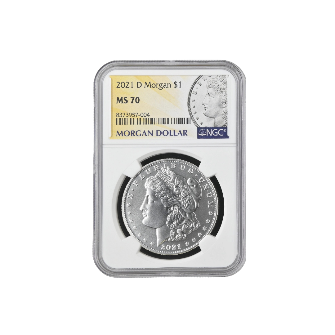 2021 D Morgan Silver Dollar $1 NGC MS70 8373957-004
