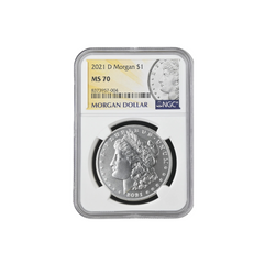 2021 D Morgan Silver Dollar $1 NGC MS70 8373957-004