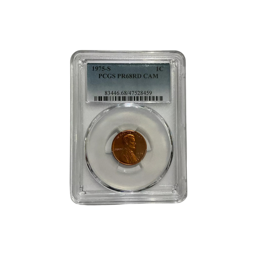 1975 S Proof Lincoln Memorial Cent PCGS PR68 RD DCAM Nice Coin
