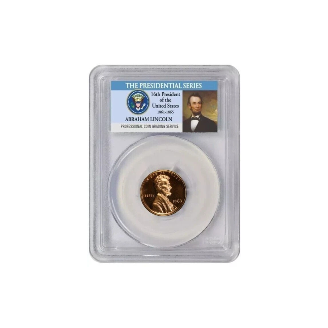 1963 Lincoln Cent 1C PCGS PR67RD
